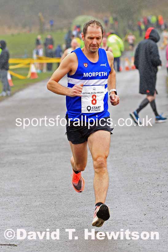 Senior Men and Veterans (Over 40s), 2023 NECAA Royal Signals Relays, Hetton le Hole, County Durham. Photo: David T. Hewitson/Sports for All Pics
